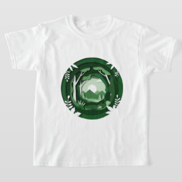 Groen landschap t-shirt