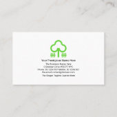 Groen landschapslaag Creative Tree Garden Shear Visitekaartje (Achterkant)