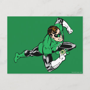 Groen lantaarnblad rechts briefkaart