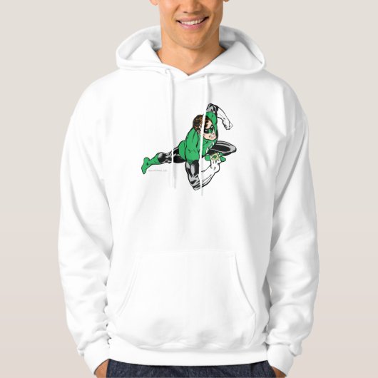Groen lantaarnblad rechts hoodie (Voorkant)