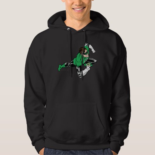 Groen lantaarnblad rechts hoodie (Voorkant)