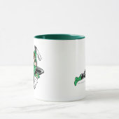 Groen lantaarnblad rechts mok (Midden)