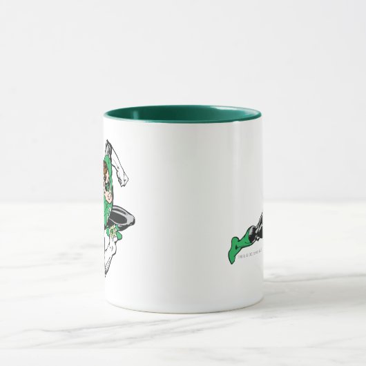 Groen lantaarnblad rechts mok (Midden)