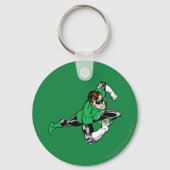 Groen lantaarnblad rechts sleutelhanger (Voorkant)