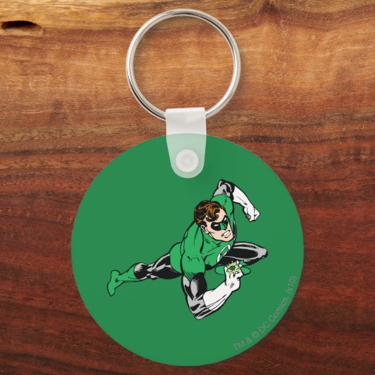 Groen lantaarnblad rechts sleutelhanger (Voorkant)