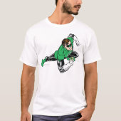 Groen lantaarnblad rechts t-shirt (Voorkant)
