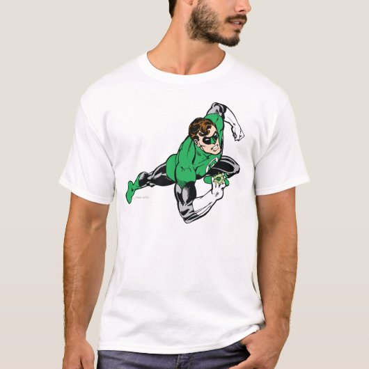 Groen lantaarnblad rechts t-shirt (Voorkant)