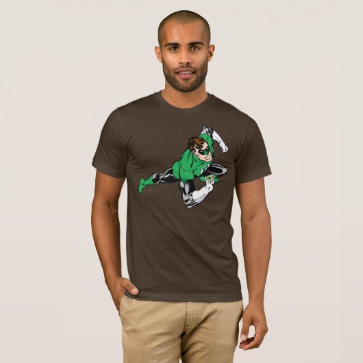 Groen lantaarnblad rechts t-shirt (Voorkant volledig)