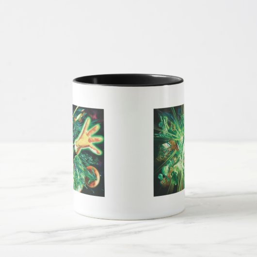 Groen lantaarns schilderen mok (Midden)