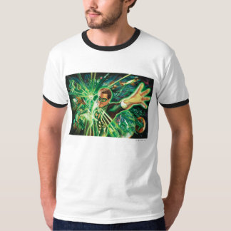 Groen lantaarns schilderen t-shirt