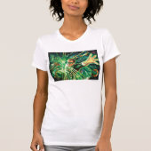 Groen lantaarns schilderen t-shirt (Voorkant)