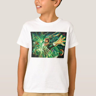 Groen lantaarns schilderen t-shirt
