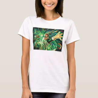 Groen lantaarns schilderen t-shirt