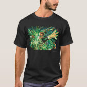 Groen lantaarns schilderen t-shirt (Voorkant)