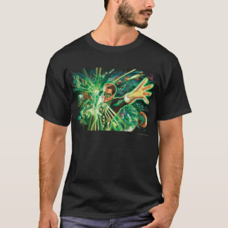 Groen lantaarns schilderen t-shirt