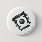 Groen lantaarnspuitsymbool ronde button 5,7 cm (Voorkant)