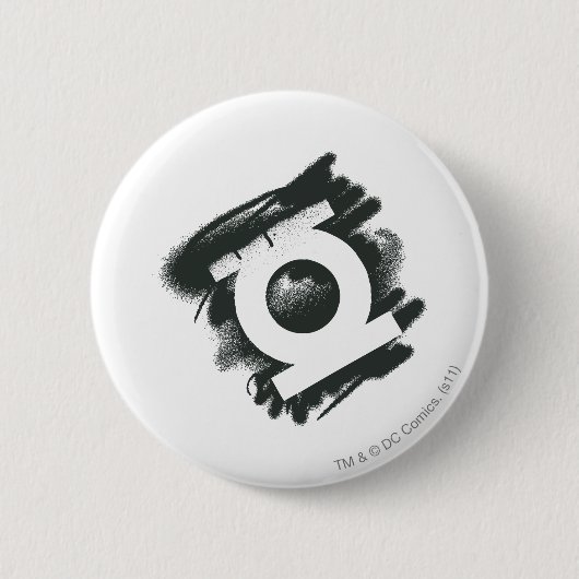 Groen lantaarnspuitsymbool ronde button 5,7 cm (Voorkant)