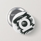 Groen lantaarnspuitsymbool ronde button 5,7 cm (Voorkant /achterkant)