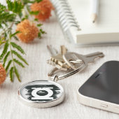 Groen lantaarnspuitsymbool sleutelhanger (Zijkant)