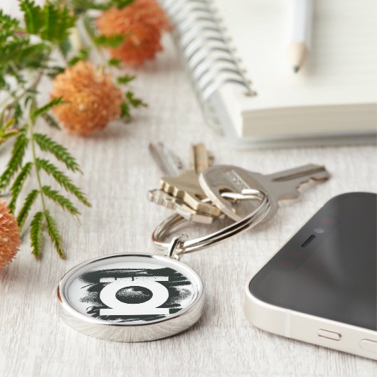 Groen lantaarnspuitsymbool sleutelhanger (Zijkant)