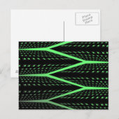 Groen laserpatroon briefkaart (Voorkant / Achterkant)