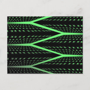 Groen laserpatroon briefkaart
