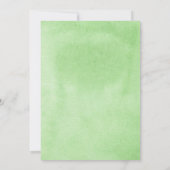 Groen Laurel Olijfkrans Waterverf Bruiloft Kaart (Achterkant)