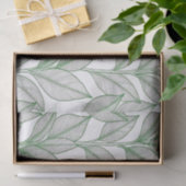 Groen Lauriersblad Botanisch Patroon Tissuepapier (Geschenk)