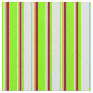 Groen, lavender, bruin en maroon gekleurde strepen stof
