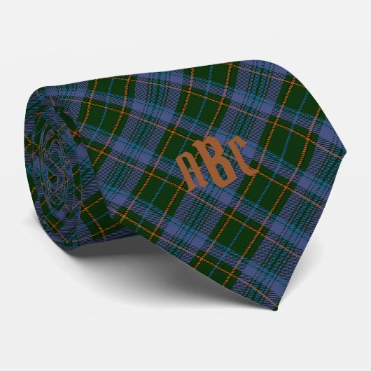 Groen, lavender, goud met optioneel monogram stropdas (Opgerold)