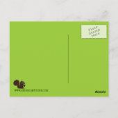 Groen! (Leafy Green!) gezonde tuingroenten Briefkaart (Achterkant)