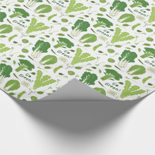 Groen! Leafy Green. Happy Garden Veggies Cadeaupapier
