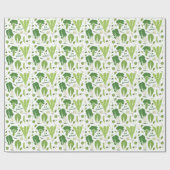 Groen! Leafy Green. Happy Garden Veggies Cadeaupapier (Vlak)