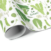 Groen! Leafy Green. Happy Garden Veggies Cadeaupapier (Rol Hoek)