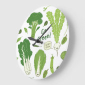 Groen! Leafy Green. Happy Garden Veggies Grote Klok (Hoek)