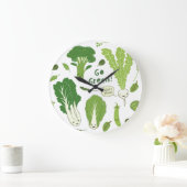 Groen! Leafy Green. Happy Garden Veggies Grote Klok (Huis)