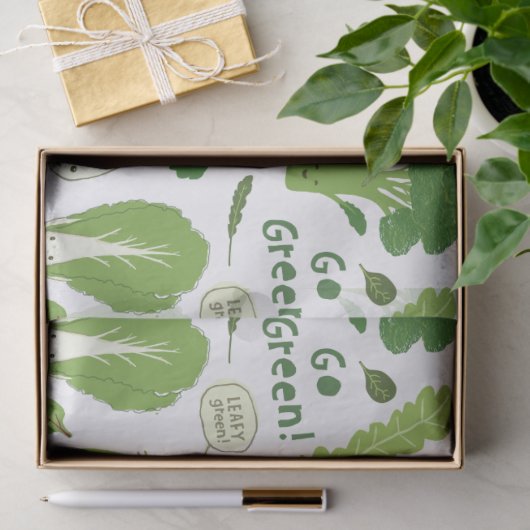 Groen! Leafy Green. Happy Garden Veggies Tissuepapier (Geschenk)