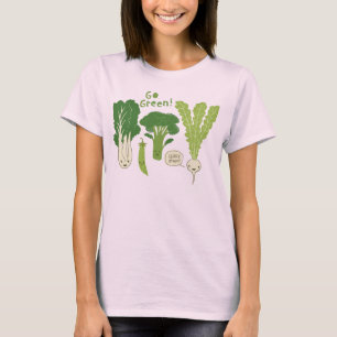Groen! Leafy Green Vegetables   Cute Veggies T-shirt
