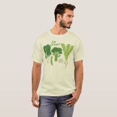 Groen! Leafy Green Veggies | Plantaardige groenten T-shirt (Voorkant volledig)