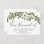 Groen leboog Rustic Country Vow Renewal Kaart (Voorkant / Achterkant)