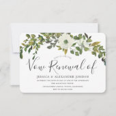 Groen leboog Rustic Country Vow Renewal Kaart (Voorkant)