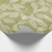 Groen leder Bladeren Bladeren Vertakkerijnpapier Cadeaupapier (Hoek)