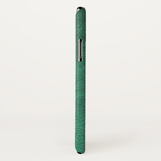 Groen leder Bronze Celtic Trisaking Knot Monogram Case-Mate iPhone Case (Achterkant / rechts)