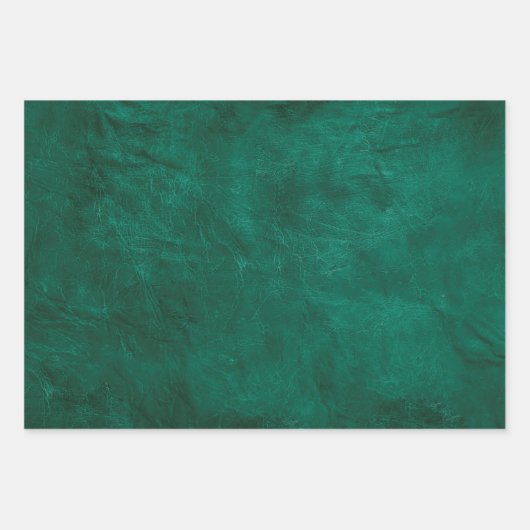 Groen leder inpakpapier vel (Voorkant 3)