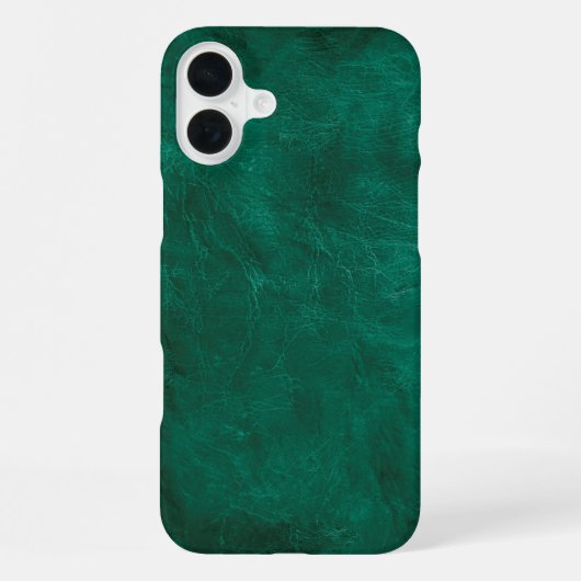 Groen leder iPhone hoesje (Achterkant)