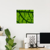 Groen leder met achtergrondverlichting poster (Thuiskantoor)