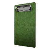 Groen leder mini klembord (Angled2)