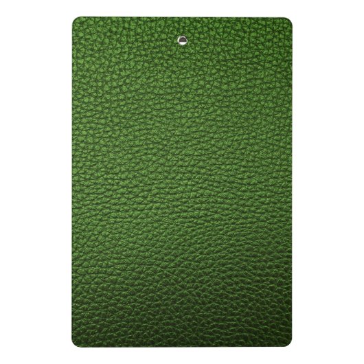 Groen leder mini klembord (Achterkant)