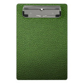 Groen leder mini klembord (Voorkant)