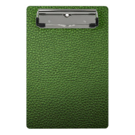 Groen leder mini klembord
